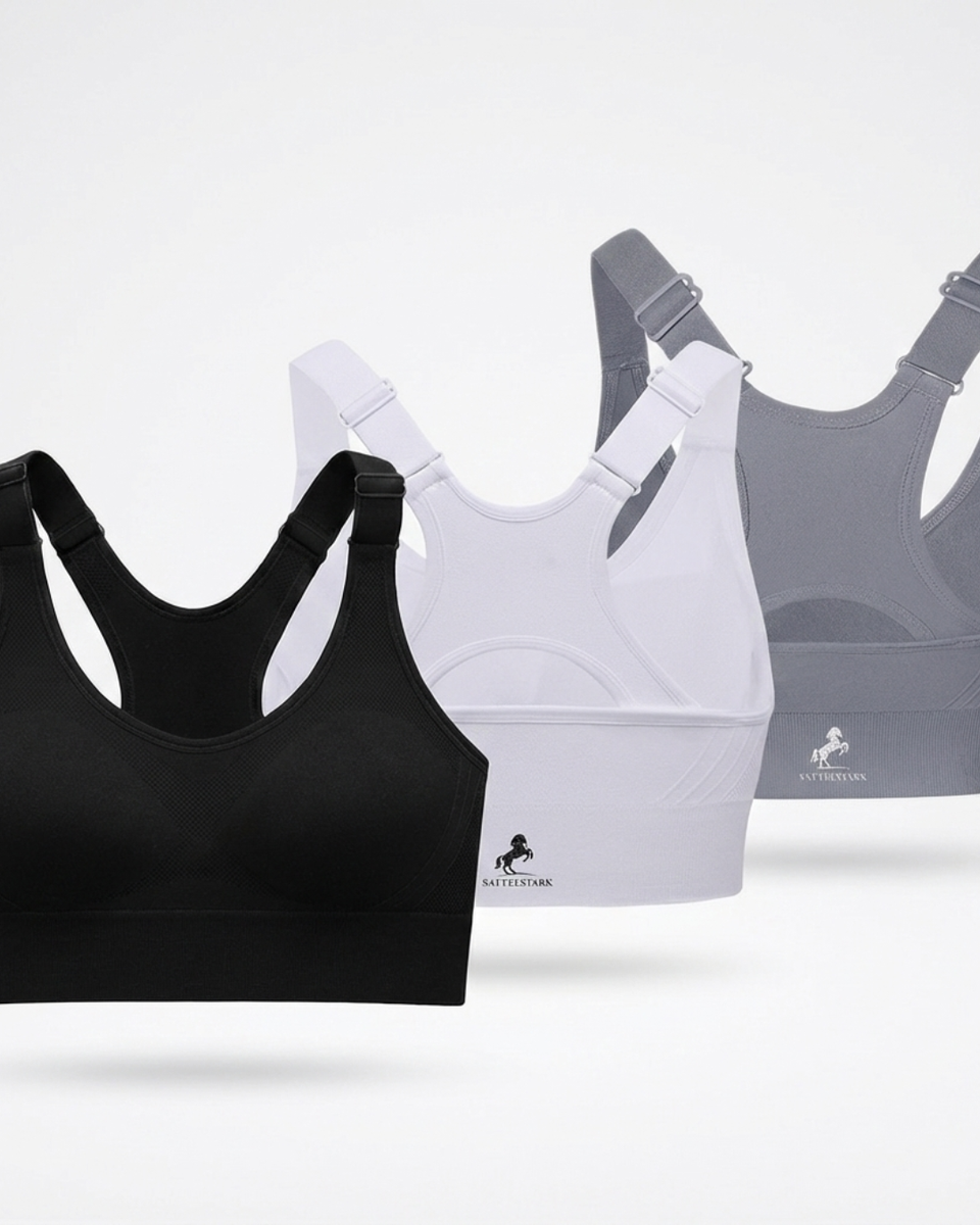 SattelStark BalanceBra Rückenansicht mit X-Align Haltungssupport Design